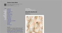 Desktop Screenshot of antonmeier-galerie.ch
